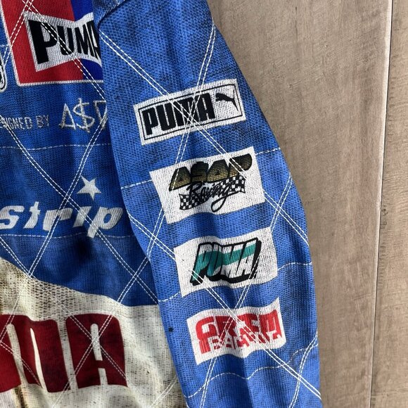 Puma x A$AP Rocky Men's Quilt Sweatshirt Clyde Royal Size Small 631125-01 - Picture 3 of 9